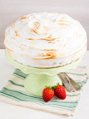 Cake with meringue