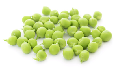 Fresh green peas.