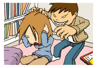 デートDVのイメージイラスト