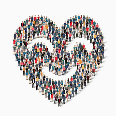 people  shape  heart icon