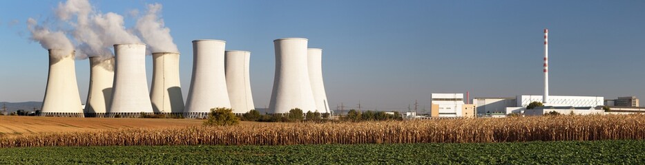 panoramic view of Nuclear power plant