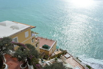 Village de Positano sur la c&ocirc;te amalfitaine