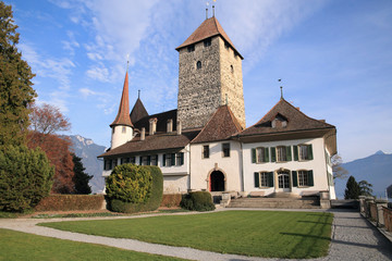 Fototapeta na wymiar Schloss Spiez in Switzerland