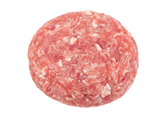 Raw cutlet for burger