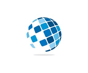 Tech globe logo - 104084291