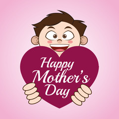Happy mothers day design 