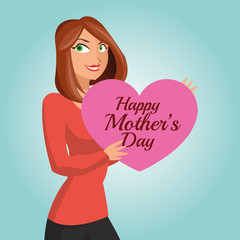 Happy mothers day design 