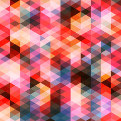 Abstract colorful triangles pattern background, Vector illustration