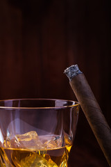 Whiskey and cigar