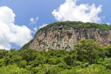 Fototapeta na wymiar Malakoff mountain in Nova Petropolis - Rio Grande do Sul - Brazi