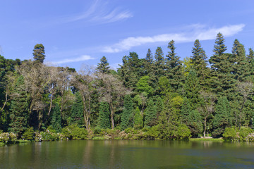 Fototapeta na wymiar Lago Negro lake at Gramado