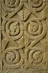 floral stone motif in Coimbra cathedral