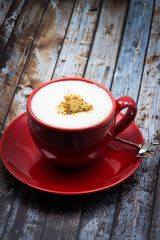 Cappuccino and Easter bunny