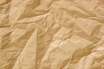 Brown crumpled paper texture