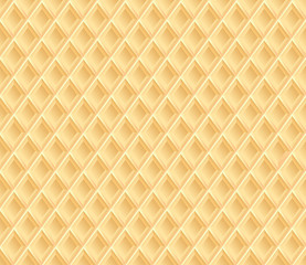 Waffle texture. Vector background.