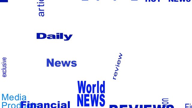 Breaking News - Flying Words