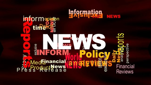 Breaking News - Flying Words