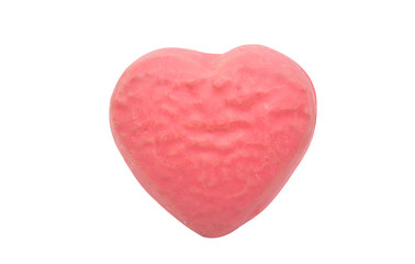 cookies in glaze hearts isolated