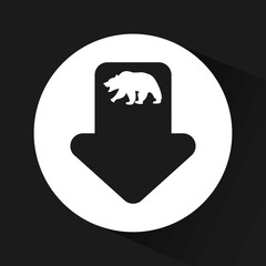 Stock exchange icon design 