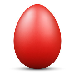 Ein rotes Osterei