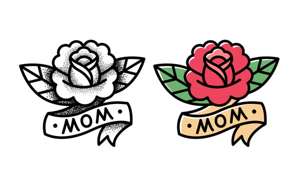 rose pack 3 old school tattoos 4929554 Vector Art at Vecteezy