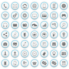 Web vector icons set.