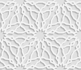 Seamless arabic geometric  pattern, east ornament, indian ornament, persian motif, vector. Endless texture can be used for wallpaper, pattern fills, web page  background,surface textures.