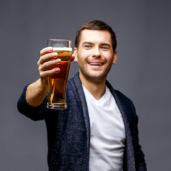 Cheerful young man in smart casual wear