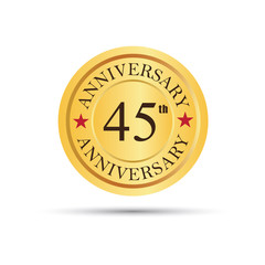 45 years anniversary logo
