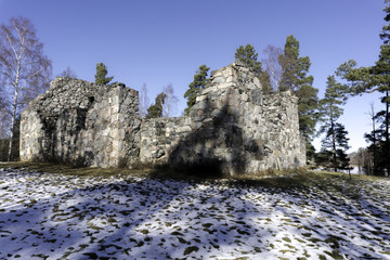 The ruins of a 13th century church in Southern Sweden