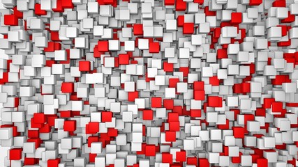 Fototapety  Abstract red cubes background
