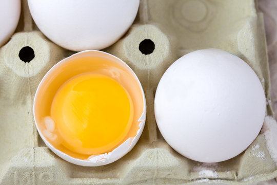 Fresh Eggs in egg carton