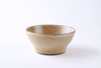 empty brown bowl
