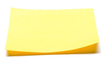Post it note pad on White