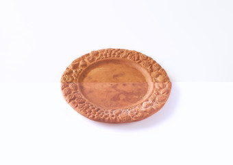 rustic clay plate