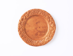 rustic clay plate