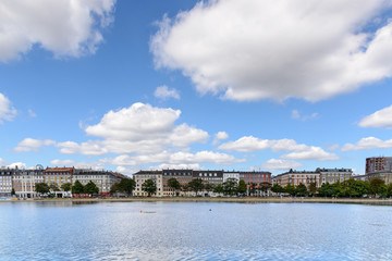 The Lakes, Copenhagen / the lakes in Copenhagen, is a row of 3 rectangular lakes curving around the western margin of the City 