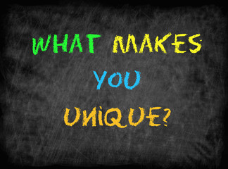 Obraz premium What Makes You Unique?