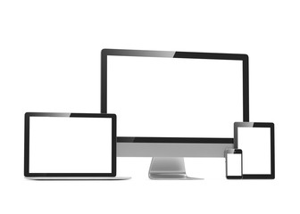 Ultimate web design, laptop, smartphone, tablet, computer, display