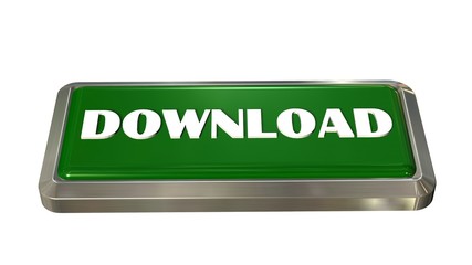 Download Button isolated on white