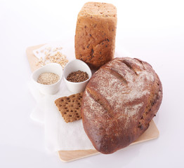Different bread. Food background.