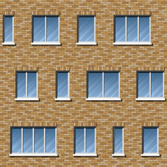 Brick facade pattern 2 color