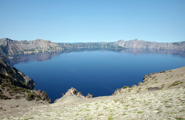 Crater Lake, the seventh deepest in the world, was formed after the explosion of Mount Mazama about ten millennia ago, and it is now Oregon’s only national park.