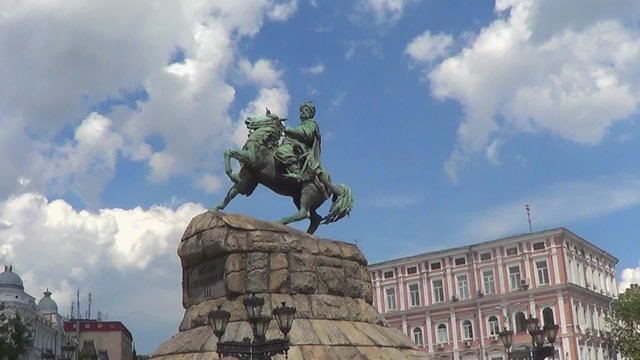 Kiev, Ukraine, monument to Bogdan Khmelnitsky