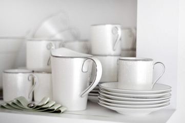 White dishes