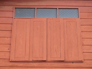 wood window