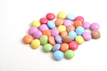 multicolored candies