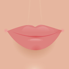 Glamour vector lip icon