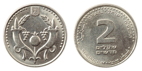 Two shekels coin