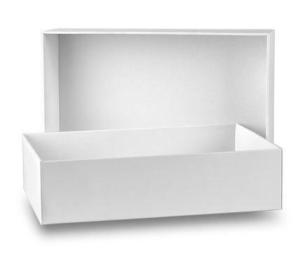White box with open lid